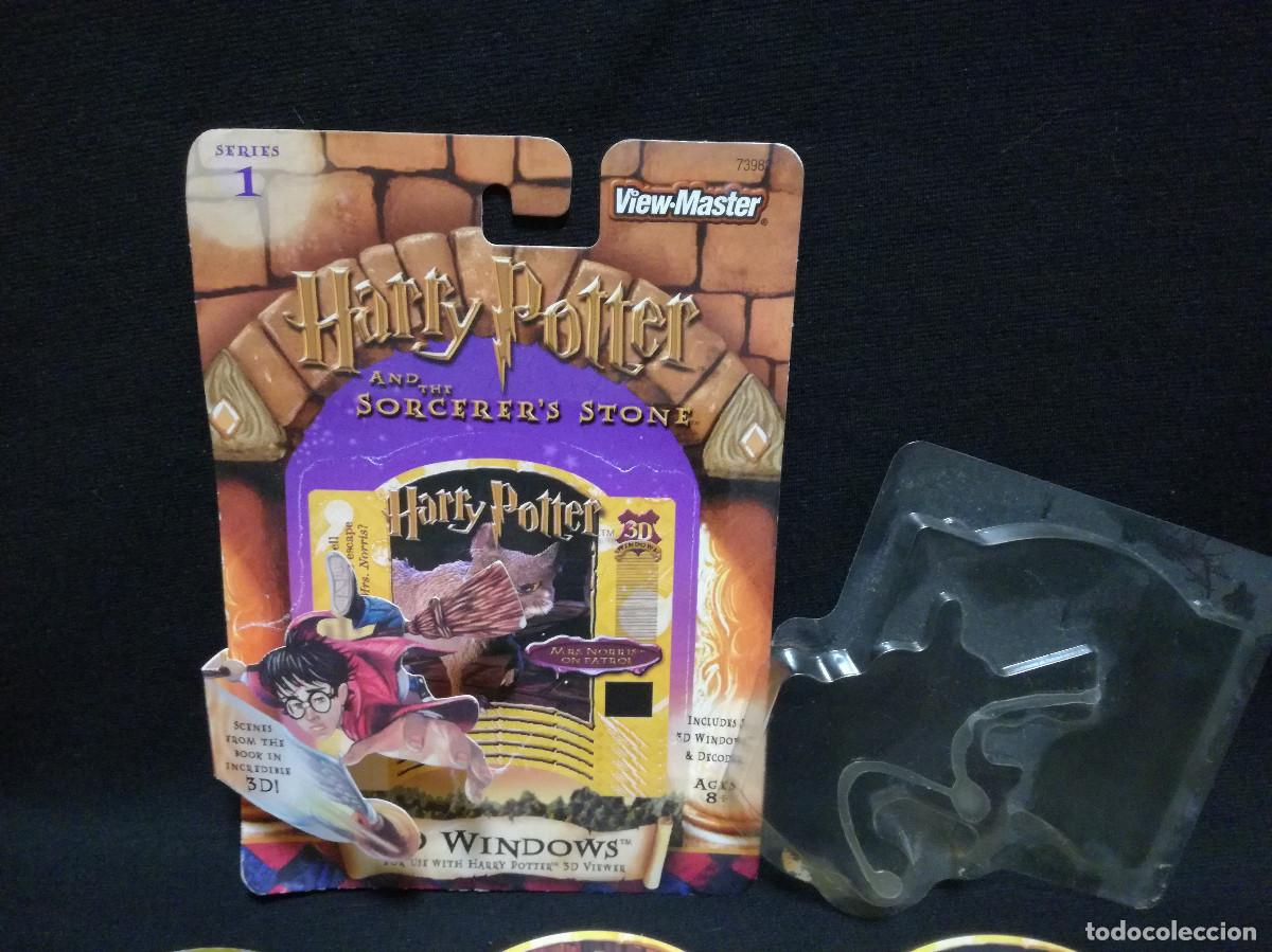 Fotograf&iacute;a antigua: VIEW MASTER - HARRY POTTER 3D WINDOWS - 5 WINDOWS AND 1 DECODER - SERIE 1 - Foto 2