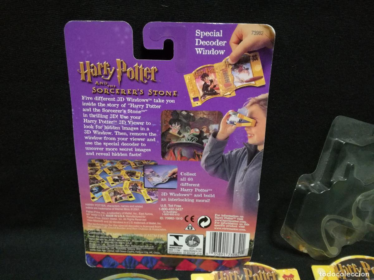 Fotograf&iacute;a antigua: VIEW MASTER - HARRY POTTER 3D WINDOWS - 5 WINDOWS AND 1 DECODER - SERIE 1 - Foto 9