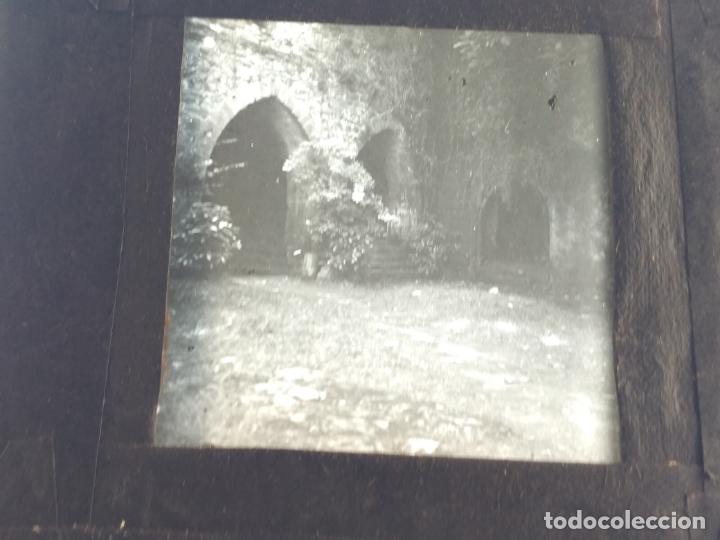 Fotografia antica: FUENTERRABIA GUIPUZCOA ANTIGUA PLACA DE LINTERNA MAGICA EN CRISTAL 9 X 10 CMTS