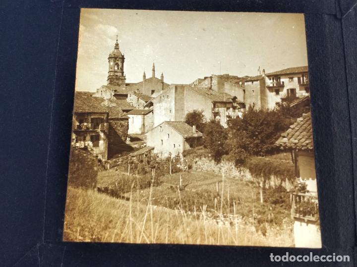 Fotograf&iacute;a antigua: FUENTERRABIA GUIPUZCOA ANTIGUA PLACA DE LINTERNA MAGICA EN CRISTAL 9 X 10 CMTS