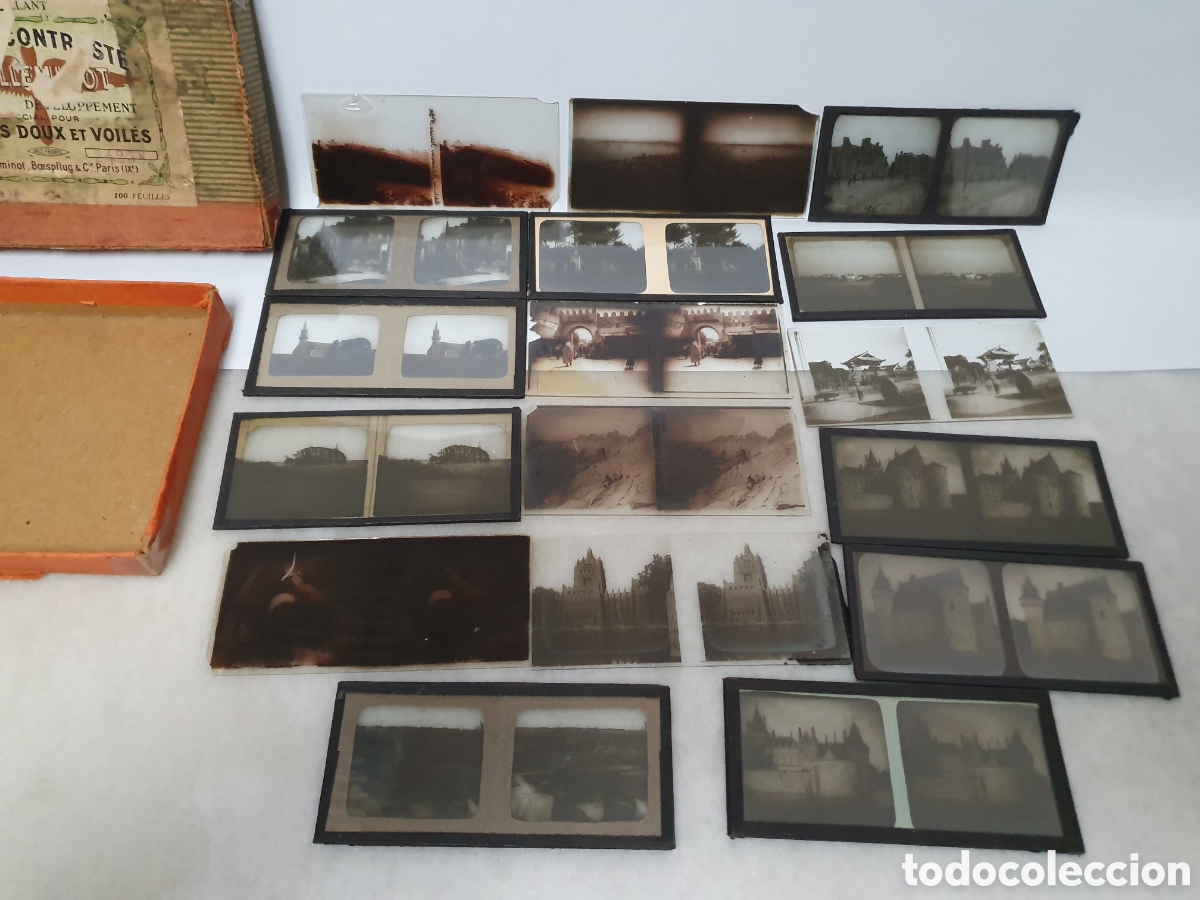 Fotografia antica: FOTOS ESTEREOSCOPICOS. CRISTAL. PRIMCIPIOS SIGLO XX. LOTE DE 17 DISTINTOS.