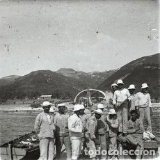 Fotografía antigua: ITALIA VALONA 1916 POSITIVO DE CRISTAL TAMAÑO 4.7 X 10 CM.