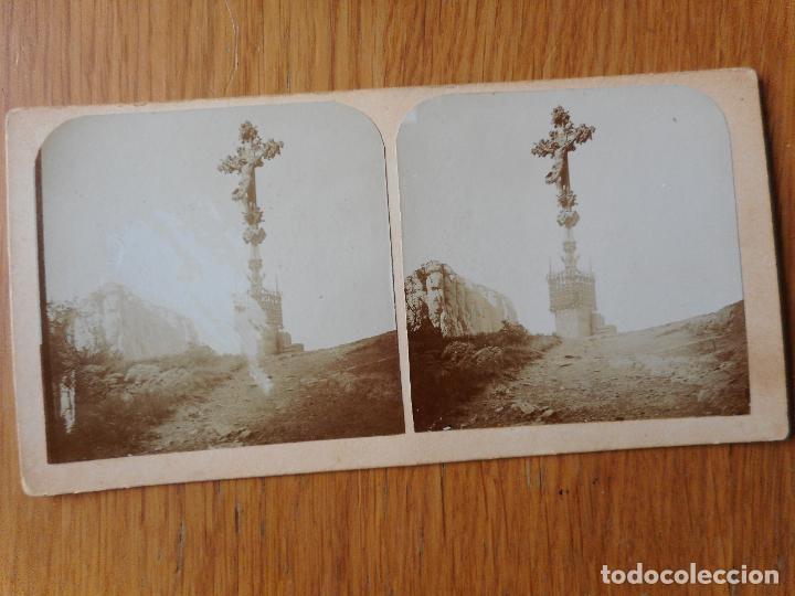 Photographie ancienne: ANTIGUA FOTOGRAFIA ESTEREOSCOPICA.CRUZ MONTSERRAT FINALES DEL XIX O PPIOS DEL XX