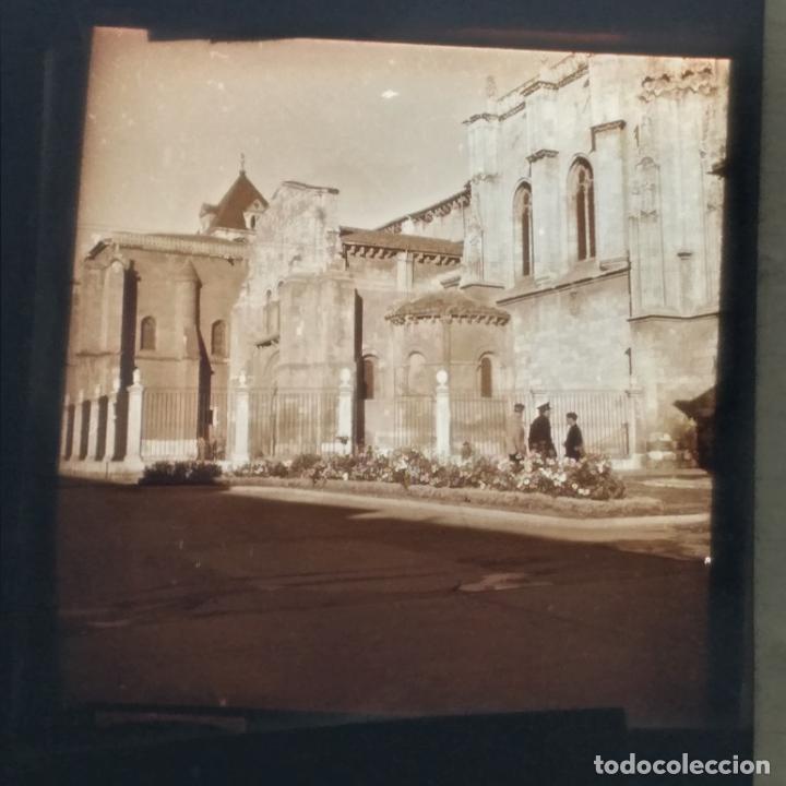 Photographie ancienne: LEON ANTIGUA PLACA DE LINTERNA MAGICA EN CRISTAL 9 X 10 CMTS