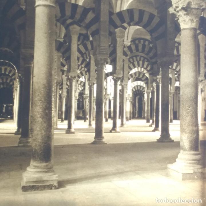 Photographie ancienne: CORDOBA ANTIGUA PLACA DE LINTERNA MAGICA EN CRISTAL 9 X 10 CMTS