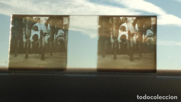 Photographie ancienne: CORDOBA VISTA ESTEREOSC&Oacute;PICA EN CRISTAL 4,5 X 10,5 CMTS