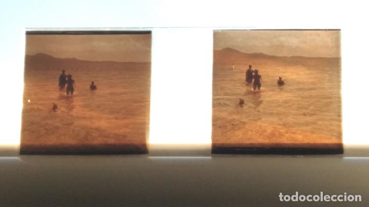 Photographie ancienne: SOLLER MALLORCA VISTA ESTEREOSC&Oacute;PICA EN CRISTAL HACIA 1940 4,5 X 10,5 CMTS