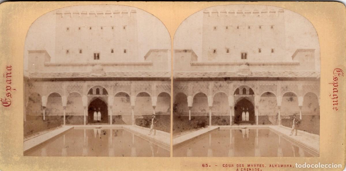 Fotograf&iacute;a antigua: GRANADA. 65 ALHAMBRA. PATIO DE LOS ARRAYANES - Foto 1