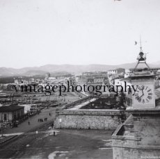 Fotografía antigua: PALMA DE MALLORCA, 1915'S. GRAN CRISTAL POSITIVO ESTEREO 8,5X17CM.