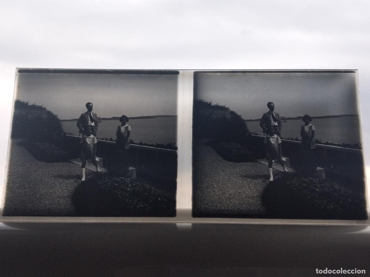 Fotograf&iacute;a antigua: FUENTERRABIA VISTA ESTEREOSC&Oacute;PICA CRISTAL HACIA 1930 POR VIAJERO FRANCES 6 X 13 CMTS