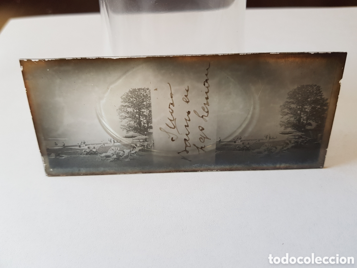 Photographie ancienne: Suiza ba&ntilde;o en el lago leman