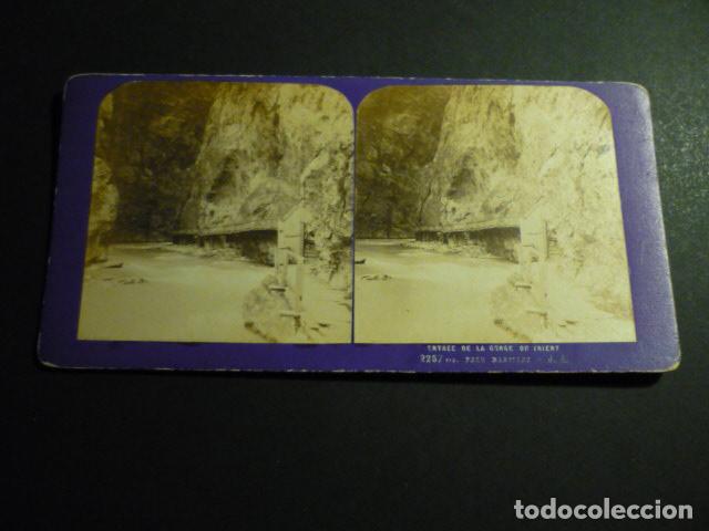 Fotograf&iacute;a antigua: TRIENTE FRANCIA VISTA ESTEREOSCOPICA SIGLO XIX