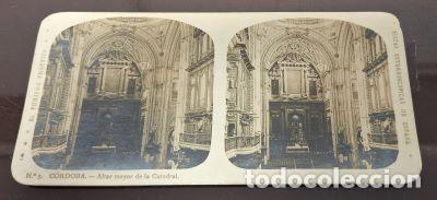 Fotograf&iacute;a antigua: FOTOGRAFIA ESTEREOSCOPICA. CORDOBA. ALTAR MAYOR DE LA CATEDRAL, N&ordm; 3 - P-ESTEO-094,2