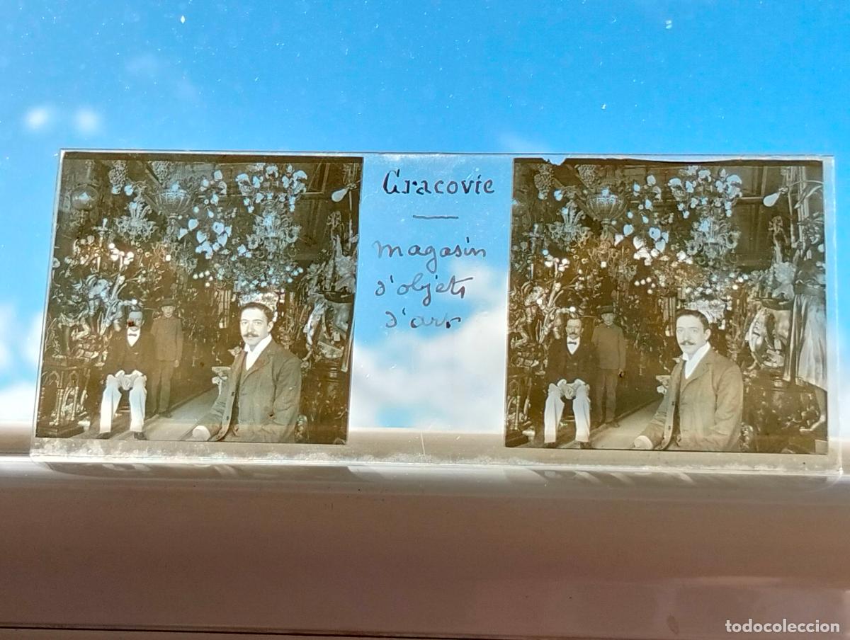 Fotografia antica: CRACOVIA POLONIA PLACA ESTEREOSCOPICA EN CRISTAL HACIA 1915 4,5 X 10,5 CM