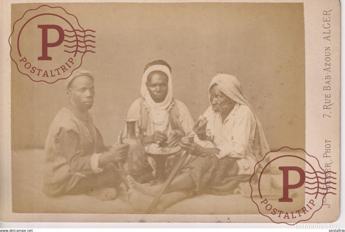 Fotografia antica: JEAN GEISER RUE BAB AZOUN ALGER 16,5*10,5CM HARDCOPY AFRIQUE AFRICA