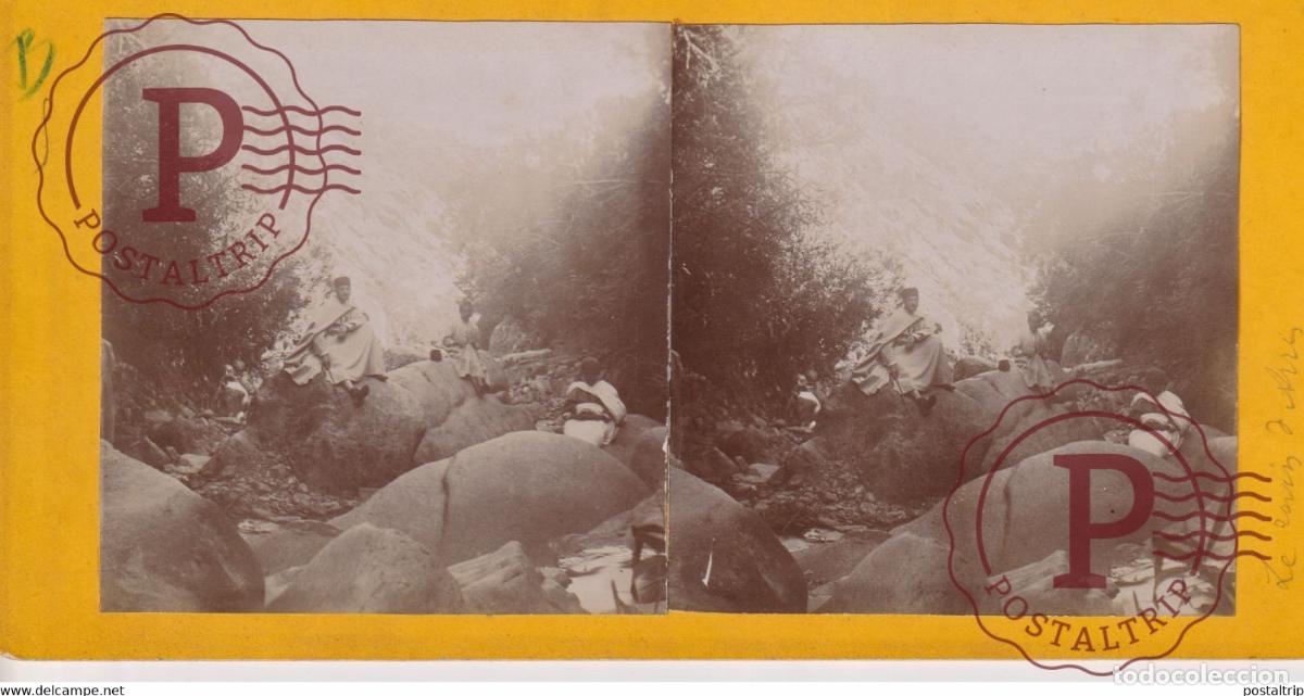 Fotografia antica: Alg&eacute;rie ARRIS AFRIQUE NORD AFRICA see description ESTEREOSCOPICA. ST&Eacute;R&Eacute;OSCOPIQUE. STEREOSCOPIC