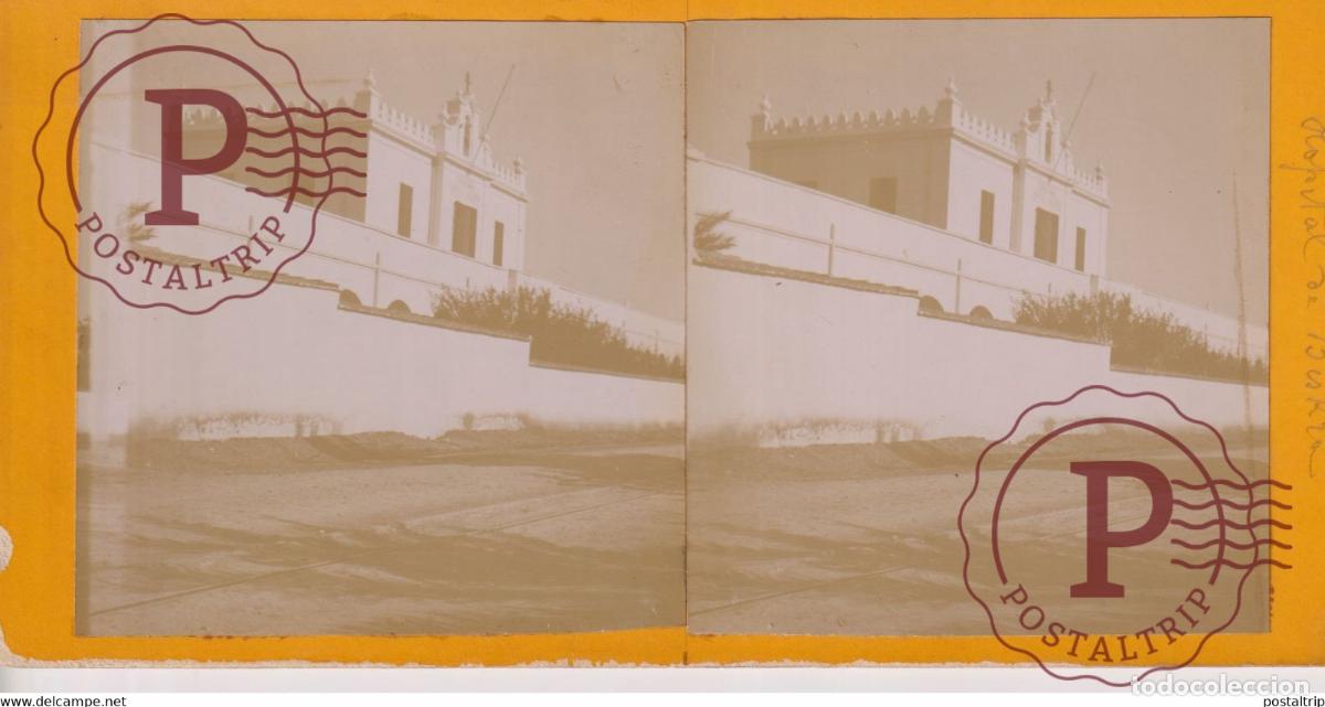 Fotografia antica: ALGERIEBISKRA HOSPITAL LAVIGERIE AFRICA AFRIQUE ESTEREOSCOPICA. ST&Eacute;R&Eacute;OSCOPIQUE. STEREOSCOPIC