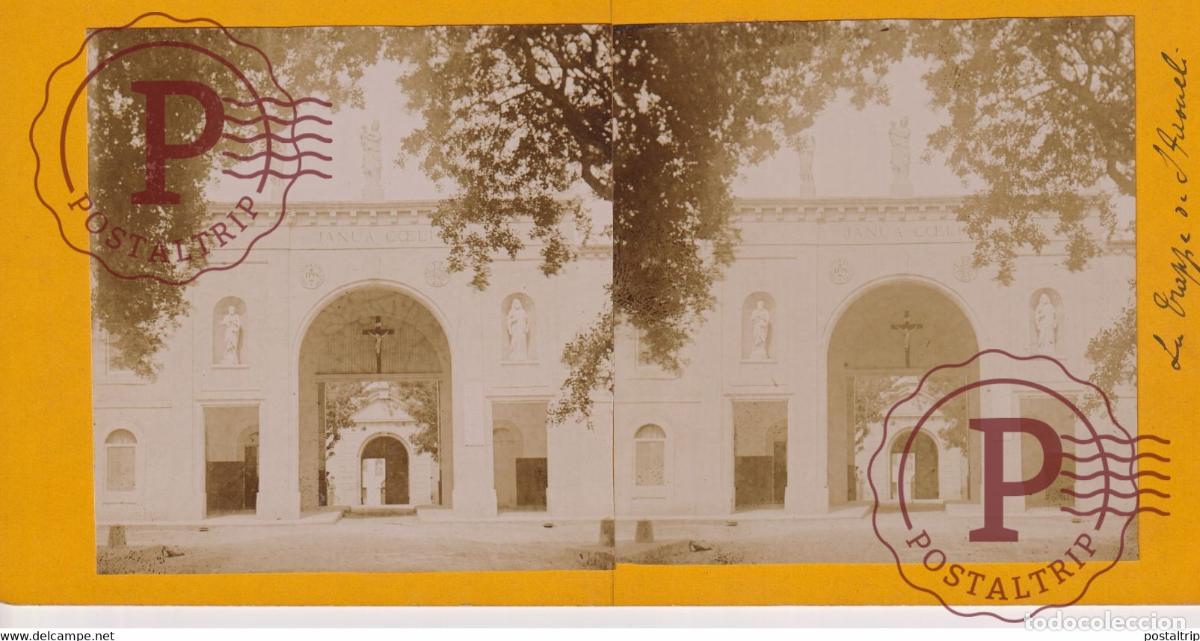 Fotografia antiga: ALGERIE LA TRAPPE STAOUELI PERS BLANCS AFRICA AFRIQUE ESTEREOSCOPICA ST&Eacute;R&Eacute;OSCOPIQUE. STEREOSCOPI
