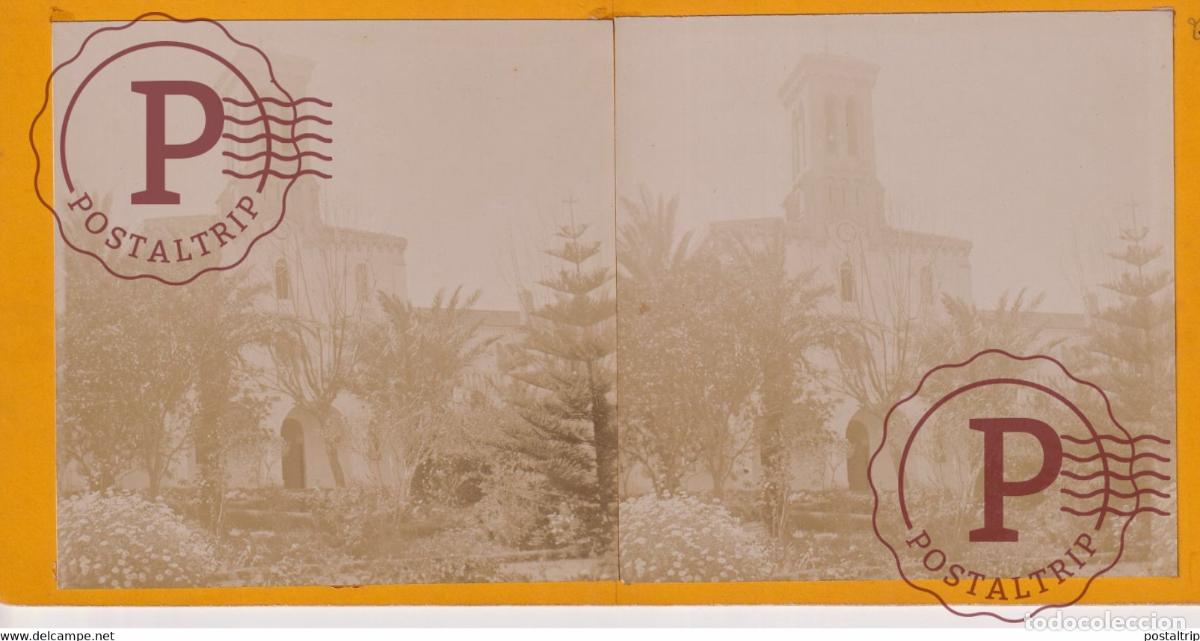 Fotografia antiga: ARGELIA MAISON CARREE AFRICA AFRIQUE ESTEREOSCOPICA ST&Eacute;R&Eacute;OSCOPIQUE. STEREOSCOPIC