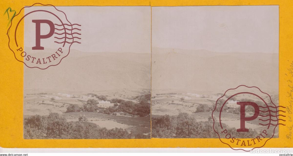 Fotografia antiga: ARRIS ROUTE HOPITAL ARGELIA AFRICA AFRIQUE ESTEREOSCOPICA ST&Eacute;R&Eacute;OSCOPIQUE. STEREOSCOPIC