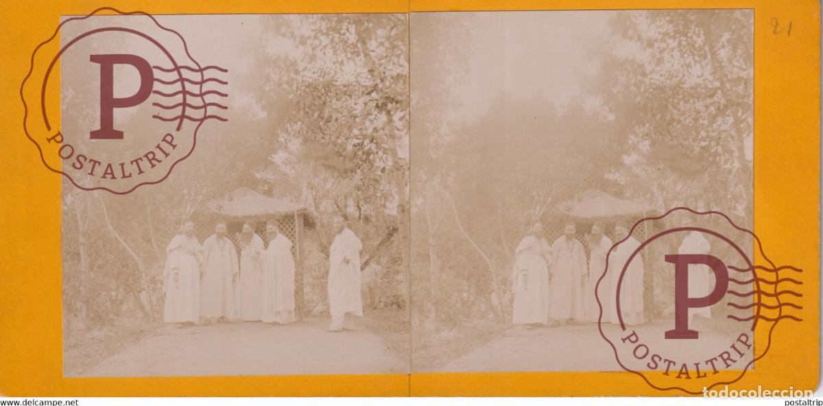 Fotografia antiga: aumonerie st charles BIRMANDREIS ARGELIA AFRICA AFRIQUE ESTEREOSCOPICA ST&Eacute;R&Eacute;OSCOPIQUE. STEREOSCOPIC
