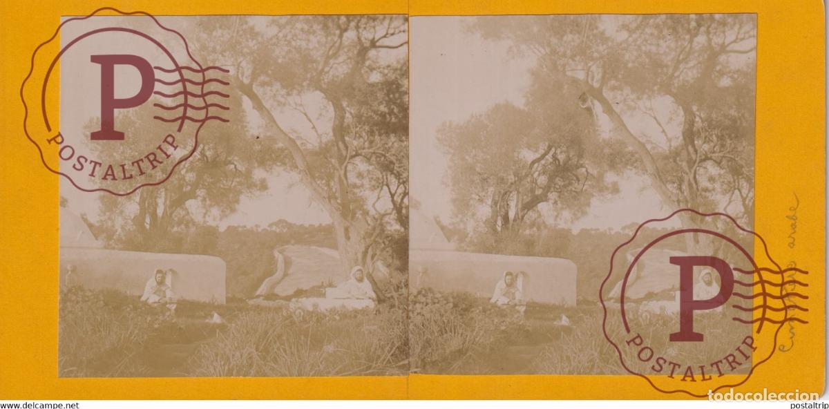 Fotografia antiga: BIRMANDREIS Bir Mourad Ra&iuml;s ARGELIA AFRICA AFRIQUE ESTEREOSCOPICA ST&Eacute;R&Eacute;OSCOPIQUE. STEREOSCOPIC