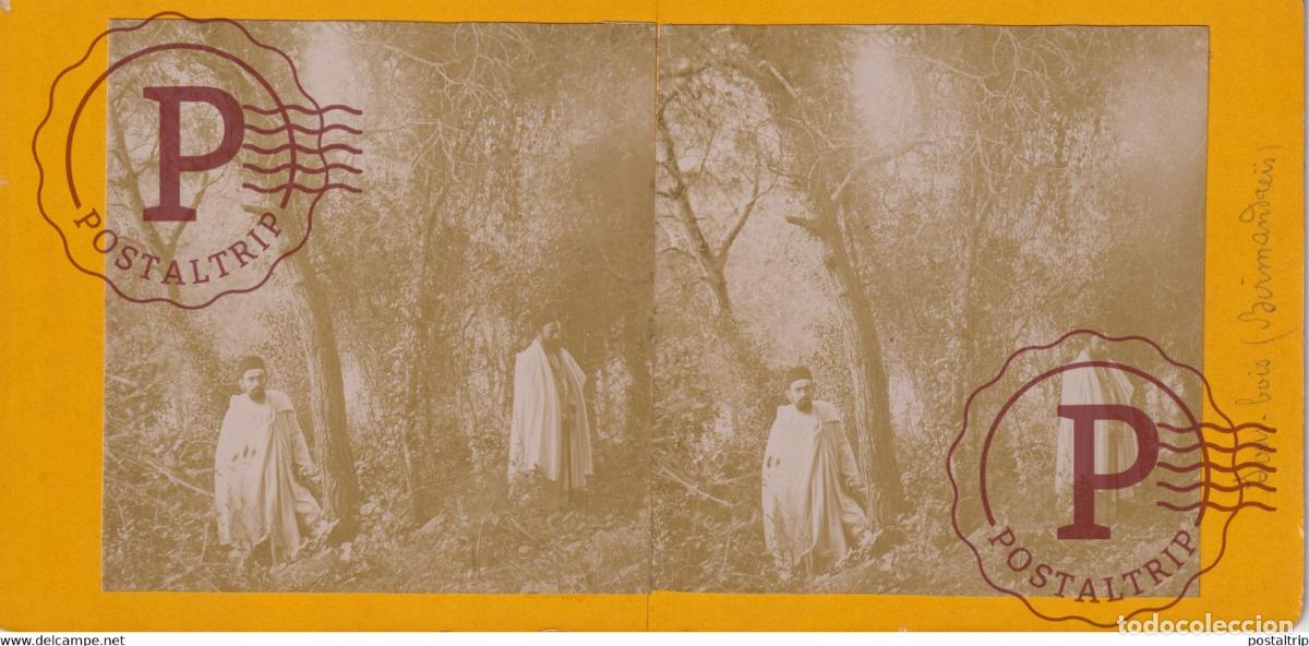 Fotografia antiga: BIRMANDREIS Bir Mourad Ra&iuml;s ARGELIA AFRICA AFRIQUE ESTEREOSCOPICA ST&Eacute;R&Eacute;OSCOPIQUE. STEREOSCOPIC