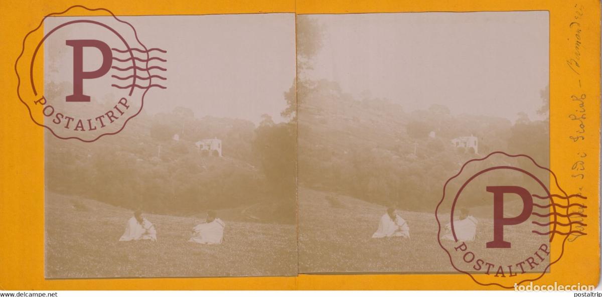 Fotografia antiga: BIRMANDREIS Bir Mourad Ra&iuml;s ARGELIA AFRICA AFRIQUE ESTEREOSCOPICA ST&Eacute;R&Eacute;OSCOPIQUE. STEREOSCOPIC