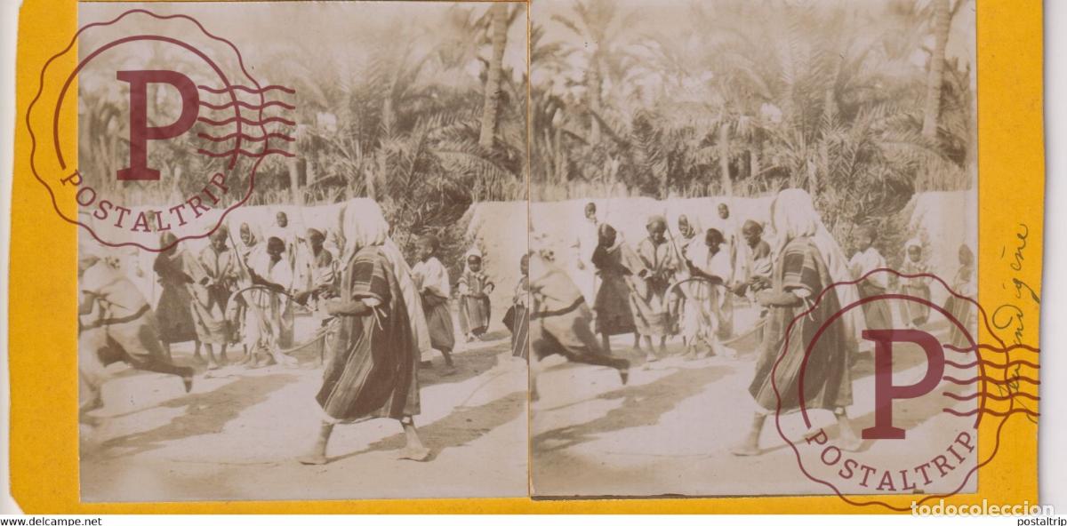 Fotografia antiga: BIRMANDREIS Bir Mourad Ra&iuml;s ARGELIA AFRICA AFRIQUE ESTEREOSCOPICA ST&Eacute;R&Eacute;OSCOPIQUE. STEREOSCOPIC