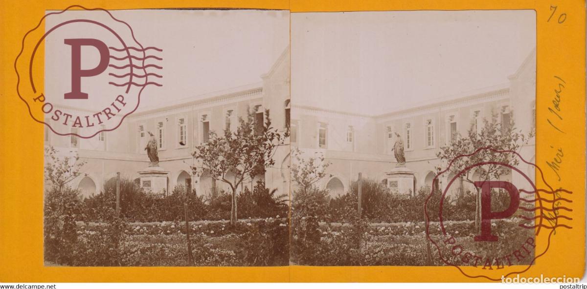 Fotografia antiga: MAISON M&Egrave;RE SOEURS ARGELIA AFRICA AFRIQUE ESTEREOSCOPICA ST&Eacute;R&Eacute;OSCOPIQUE. STEREOSCOPIC