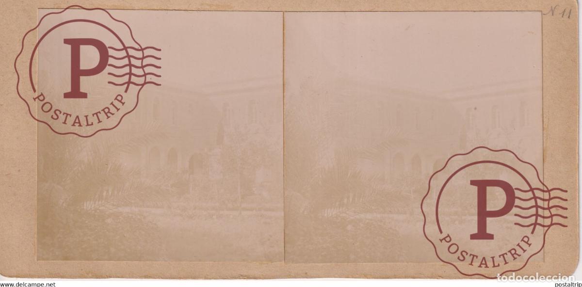Fotografia antiga: MONASTAIRE ST CHARLES FADED ARGELIA AFRICA AFRIQUE ESTEREOSCOPICA ST&Eacute;R&Eacute;OSCOPIQUE. STEREOSCOPIC