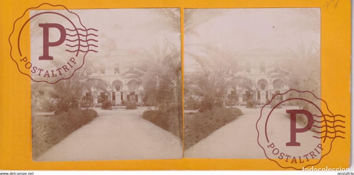 Fotografia antiga: H&Ocirc;PITAL SAINTE-ELIZABETH ARGELIA AFRICA AFRIQUE ESTEREOSCOPICA ST&Eacute;R&Eacute;OSCOPIQUE. STEREOSCOPIC