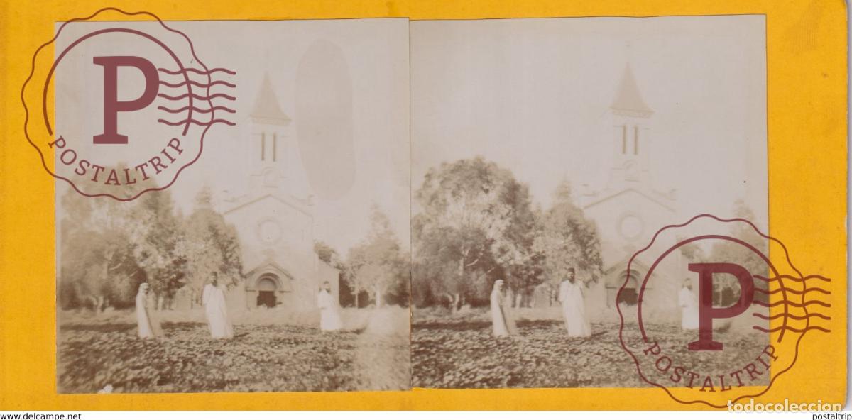 Fotografia antiga: Alg&eacute;rie ST MONIQUE ALGERIA AFRICA AFRIQUE ESTEREOSCOPICA ST&Eacute;R&Eacute;OSCOPIQUE. STEREOSCOPIC