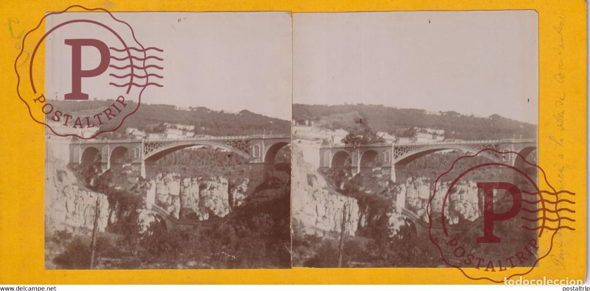 Fotografia antiga: Alg&eacute;rie CONSTANTINE ALGERIA AFRICA AFRIQUE ESTEREOSCOPICA ST&Eacute;R&Eacute;OSCOPIQUE. STEREOSCOPIC