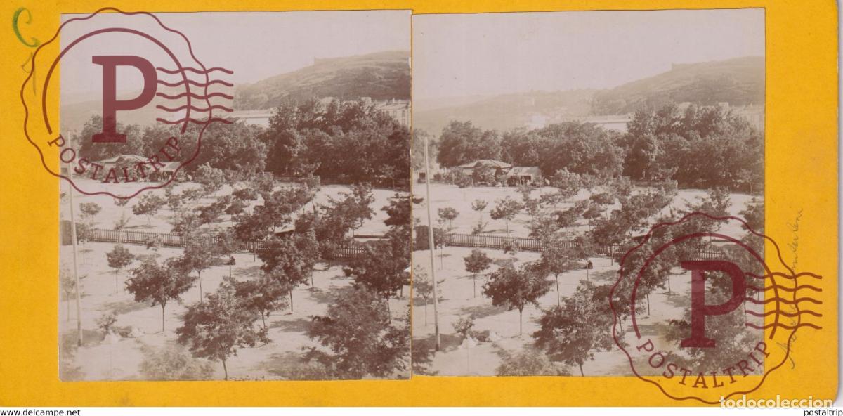 Fotografia antiga: Alg&eacute;rie MARCHE CASERNE CONSTANTINE ALGERIA AFRICA AFRIQUE ESTEREOSCOPICA ST&Eacute;R&Eacute;OSCOPIQUE. STEREOSC