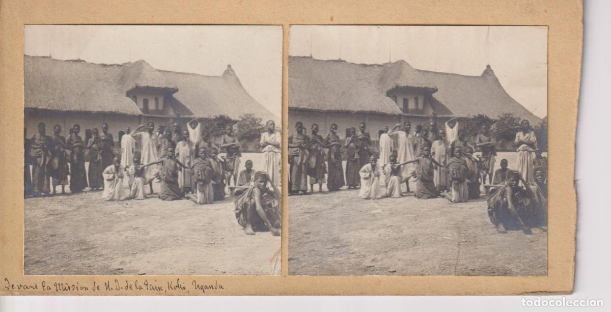 Fotografia antiga: KOKI UGANDA AFRIQUE AFRICA 18*9CM ESTEREOSCOPICA STEREOSCOPIC
