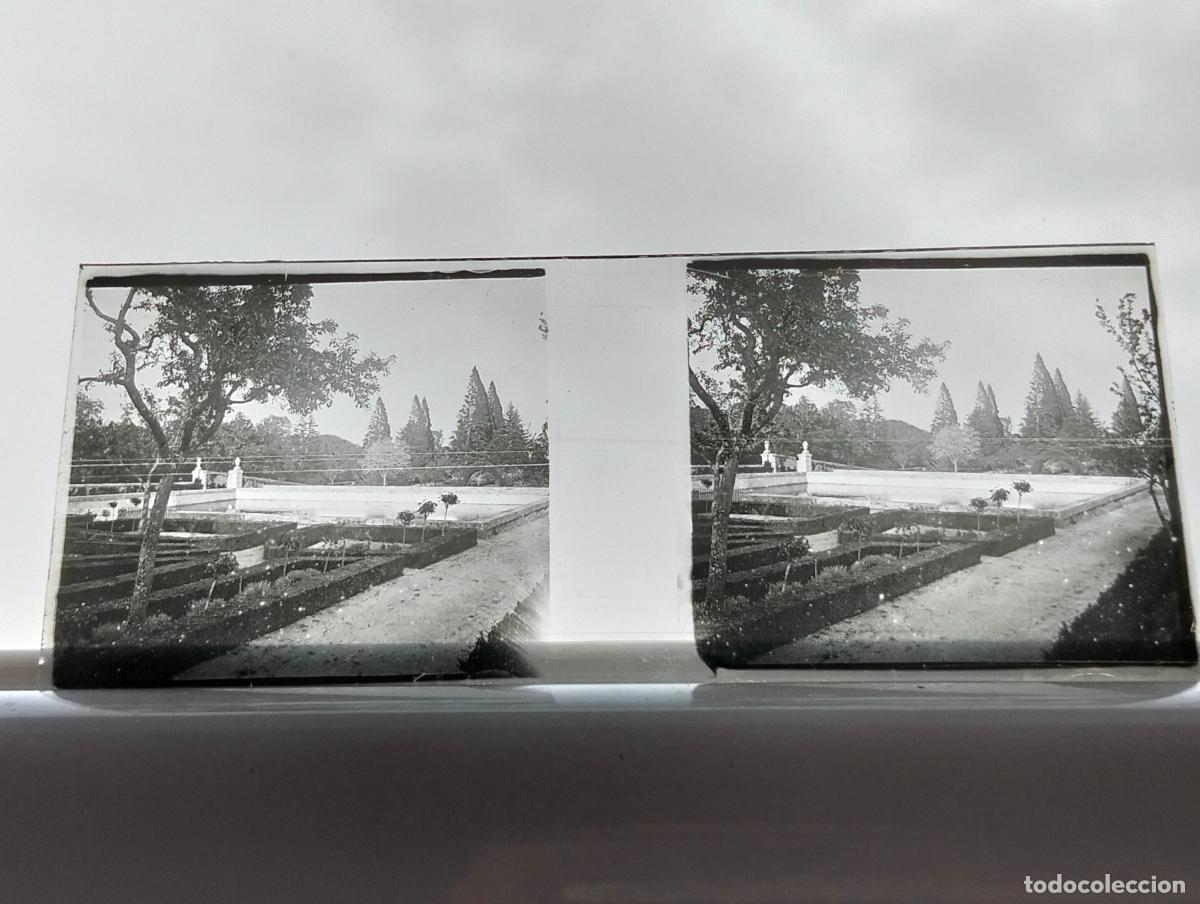 Fotografia antiga: EL ESCORIAL MADRID PLACA ESTEREOSCOPICA CRISTAL 4,5 X 10,5 CM