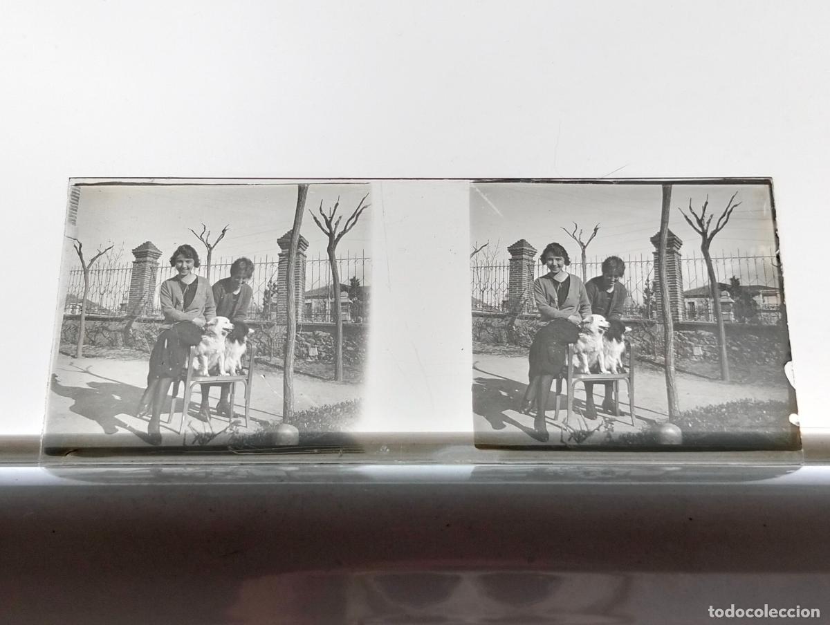 Fotografia antiga: EL ESCORIAL MADRID PLACA ESTEREOSCOPICA CRISTAL 4,5 X 10,5 CM
