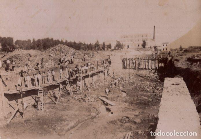 Fotograf&iacute;a antigua: MADRID.- ESTEREOSC&Oacute;PICA, CONSTRUCCI&Oacute;N DEL CANAL DE ISABEL II.