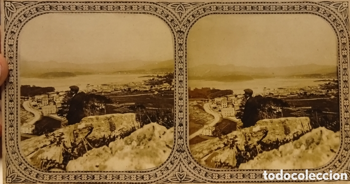 Fotograf&iacute;a antigua: Artes gr&aacute;ficas casa Taboas (La guardia) fotograf&iacute;a stereocopica de Bayona(Pontevedra )