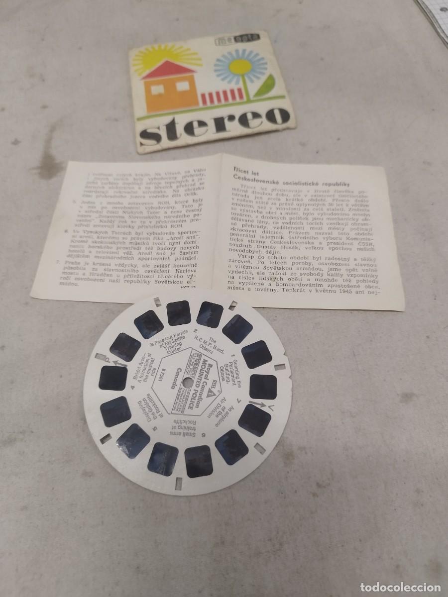 Fotograf&iacute;a antigua: Antiguo view master mounted police royal Canadian. Canada meopia stereo.