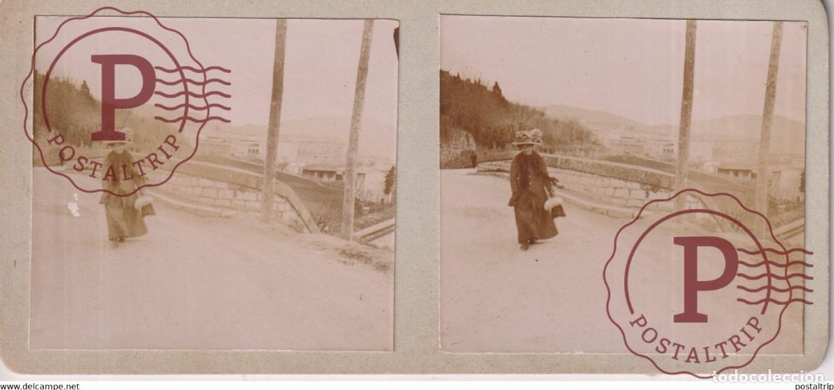 Fotograf&iacute;a antigua: 13*6cm ESTEREOSCOPICA ST&Eacute;R&Eacute;OSCOPIQUE STEREOSCOPIC