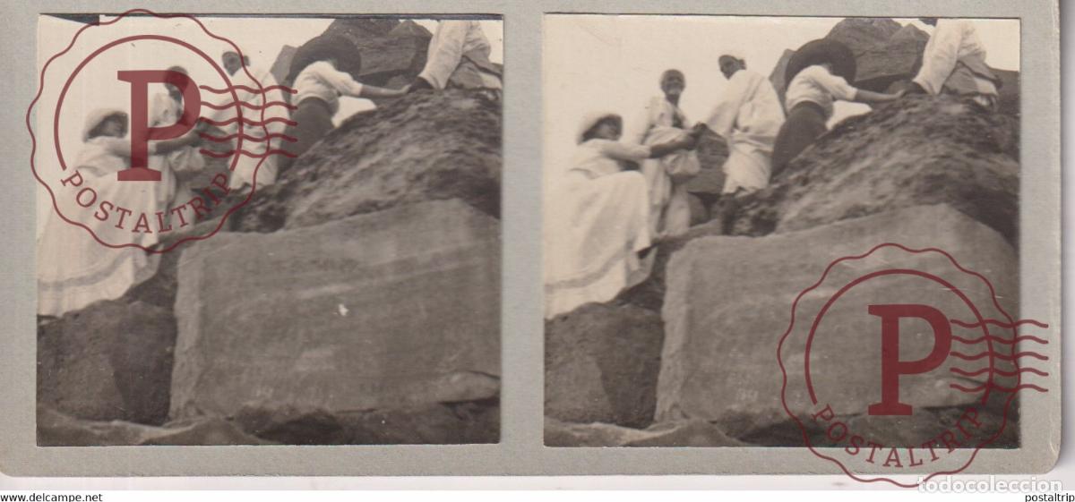 Fotograf&iacute;a antigua: ASCENSION DE CH&Egrave;NES 13*6cm ESTEREOSCOPICA ST&Eacute;R&Eacute;OSCOPIQUE STEREOSCOPIC