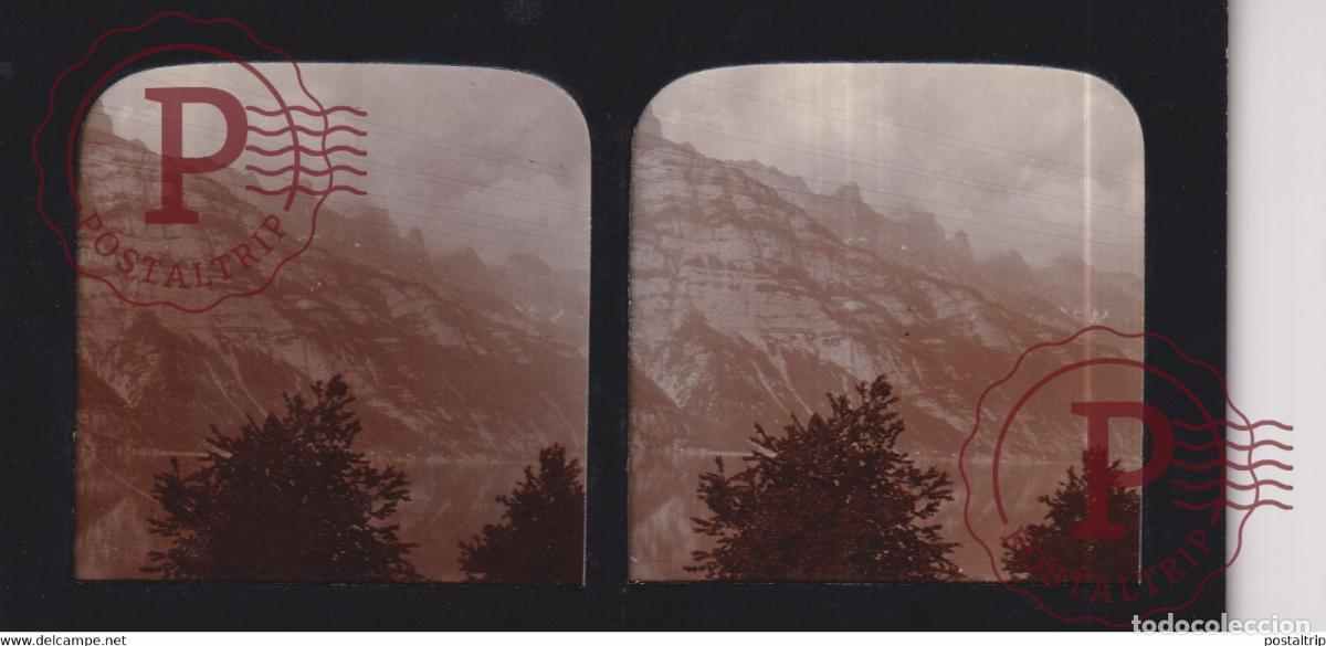 Fotograf&iacute;a antigua: Wallenstadt SCHWEIZ SUIZA SUISSE +-17*9CM ESTEREOSCOPICA STEREOSCOPIC francestereo