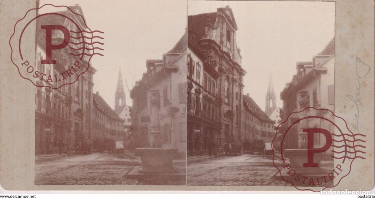Fotograf&iacute;a antigua: Freiburg im Breisgau GERMANY DEUTSCHLAND +-18*9CM ESTEREOSCOPICA STEREOSCOPIC francestereo