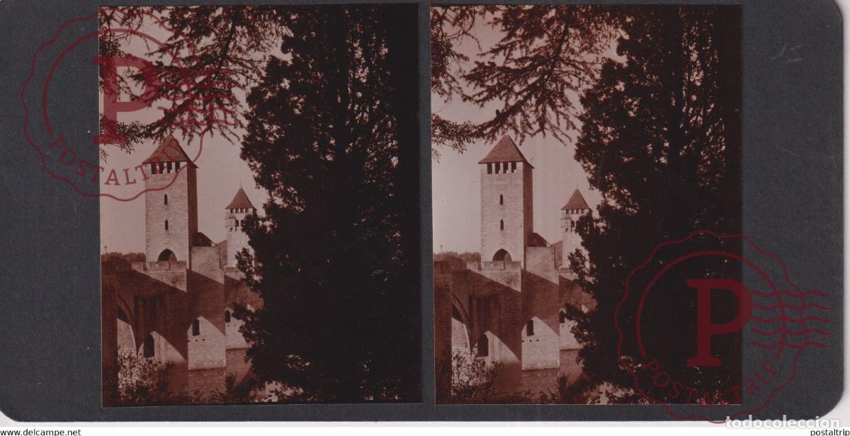 Fotograf&iacute;a antigua: 46 LOT CAHORS FRANCE +-17*9CM ESTEREOSCOPICA STEREOSCOPIC francestereo