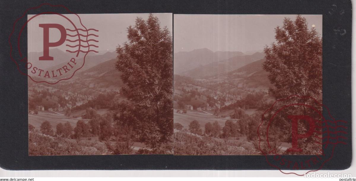 Alte Fotografie: COL DE PORTEL PYRENEES FRANCE +-17*9CM ESTEREOSCOPICA STEREOSCOPIC francestereo