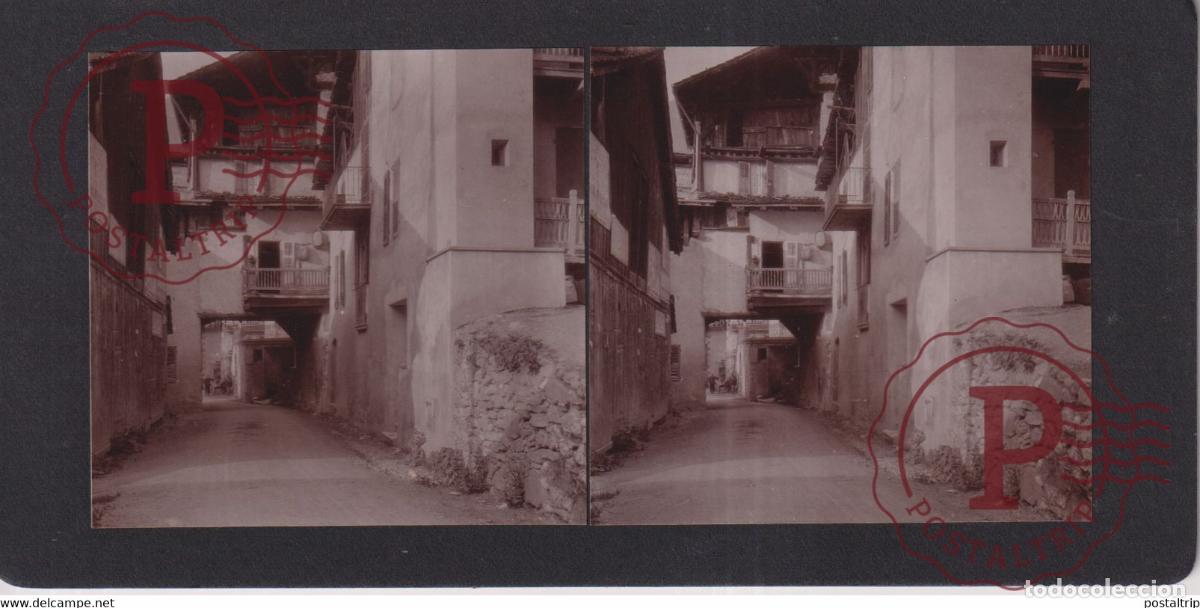 Photographie ancienne: BEAUFORT SUR DORON 73 Savoie FRANCE +-17*9CM ESTEREOSCOPICA STEREOSCOPIC francestereo