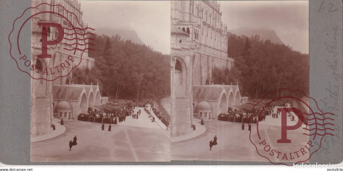 Fotograf&iacute;a antigua: [65] Hautes Pyr&eacute;n&eacute;es Lourdes FRANCE +-17*9CM ESTEREOSCOPICA STEREOSCOPIC francestereo