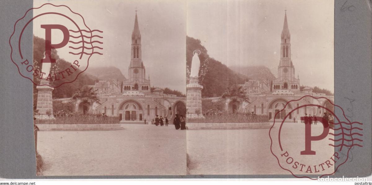 Fotograf&iacute;a antigua: [65] Hautes Pyr&eacute;n&eacute;es Lourdes FRANCE +-17*9CM ESTEREOSCOPICA STEREOSCOPIC francestereo